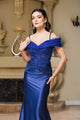 Mother Of The Bride Dress Off The Shoulder Sequin Gown By May Queen MQ2151 - Dress