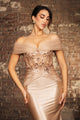 Mother Of The Bride Dress Off The Shoulder Sequin Gown By May Queen MQ2151 - Dress