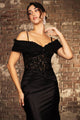 Mother Of The Bride Dress Off The Shoulder Sequin Gown By May Queen MQ2151 - Dress
