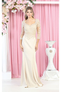 Mother Of The Bride Formal Gown - CHAMPAGNE / M
