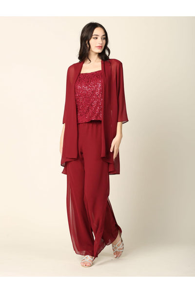 Mother of the Bride Formal Jacket Pant Suit - The Dress Outlet