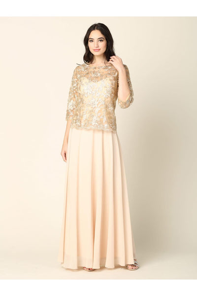 Mother of the Bride Long Formal Dress - The Dress Outlet