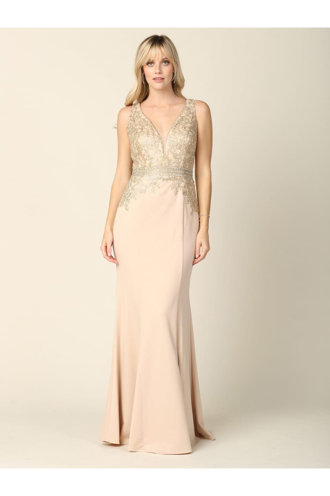 Mother of the Bride Long Formal Sleeveless Dress - The Dress Outlet