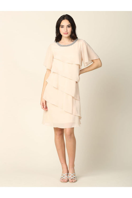 Mother of the Bride Short Cocktail Dress - The Dress Outlet