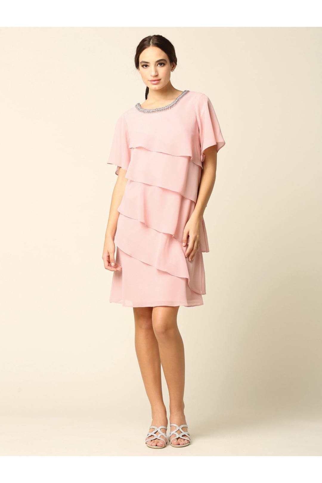 Mother of the Bride Short Cocktail Dress - The Dress Outlet Eva Fashion