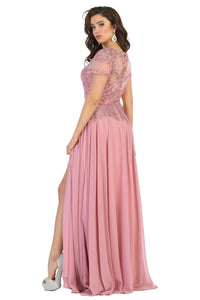 Mother of the Bride Short Sleeve Gown