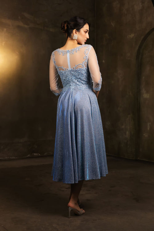 Mother of the Groom Sequin A-Line Cocktail Dress By May Queen MQ2124 - Dress