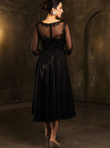 Funeral Dress in Black For Women & Ladies Plus Size Outfit by MQ2124