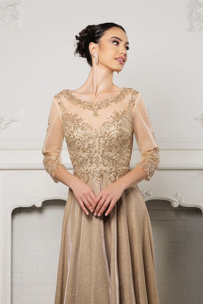 Mother of the Groom Sequin A-Line Cocktail Dress By May Queen MQ2124 - Dress