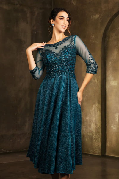 Mother of the Groom Sequin A-Line Cocktail Dress By May Queen MQ2124 - Dress