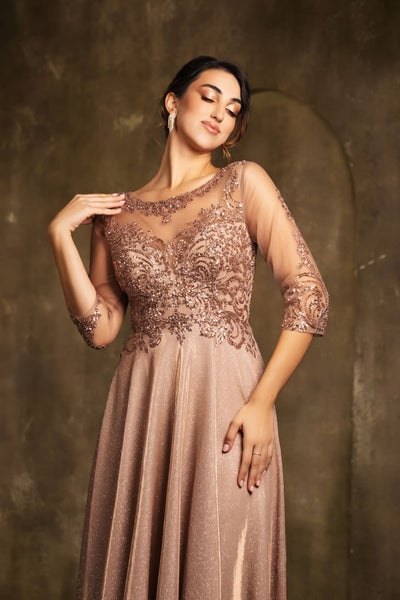 Mother of the Groom Sequin A-Line Cocktail Dress By May Queen MQ2124 - Dress