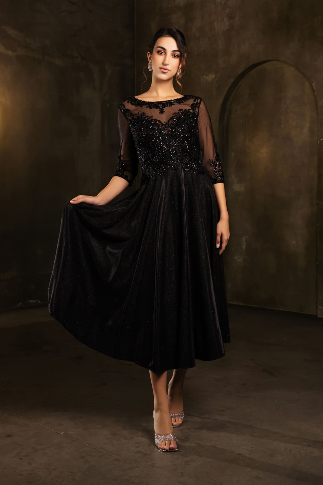 Funeral Dress in Black For Women & Ladies Plus Size Outfit by MQ2124 Funeral Dress in Black For Women & Ladies Plus Size Outfit by MQ2124
