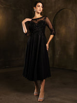 Funeral Dress in Black For Women & Ladies Plus Size Outfit by MQ2124