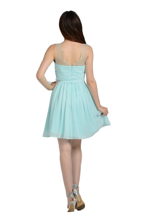 Poly USA Navy Short Cocktail Dresses