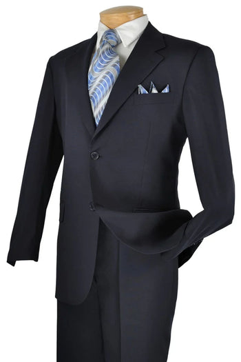 Navy Groomsmen Suit for Men & Boys - Perfect for Weddings + Free Tie - Navy / 36Short - Suits