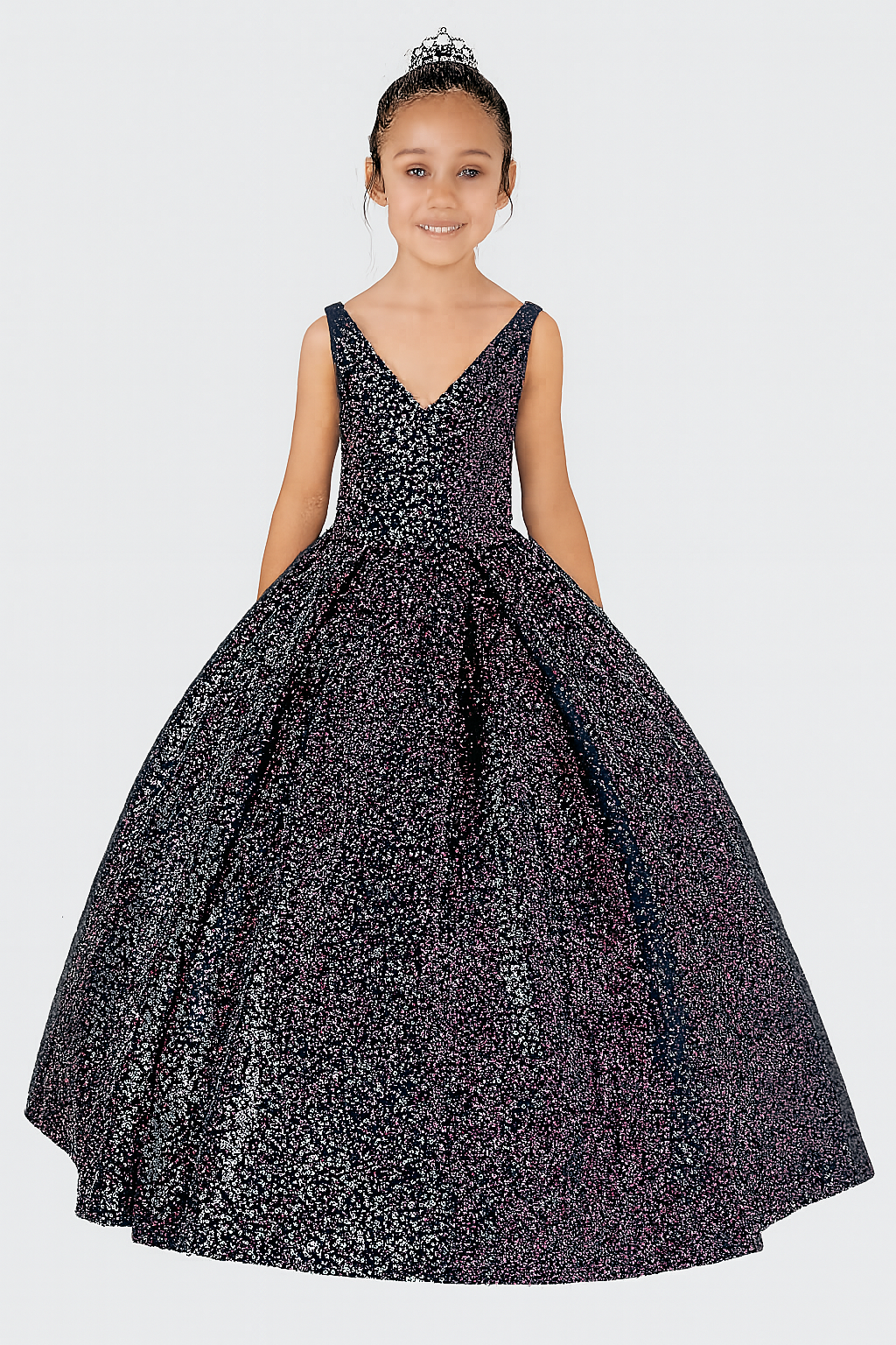 Minivestido de quinceañera para niña – Estilo KK769