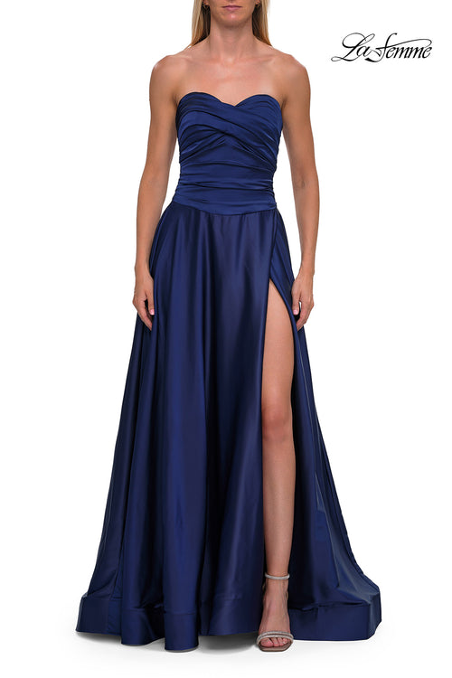 La Femme 33417 Sweetheart Ruched A-Line Gown