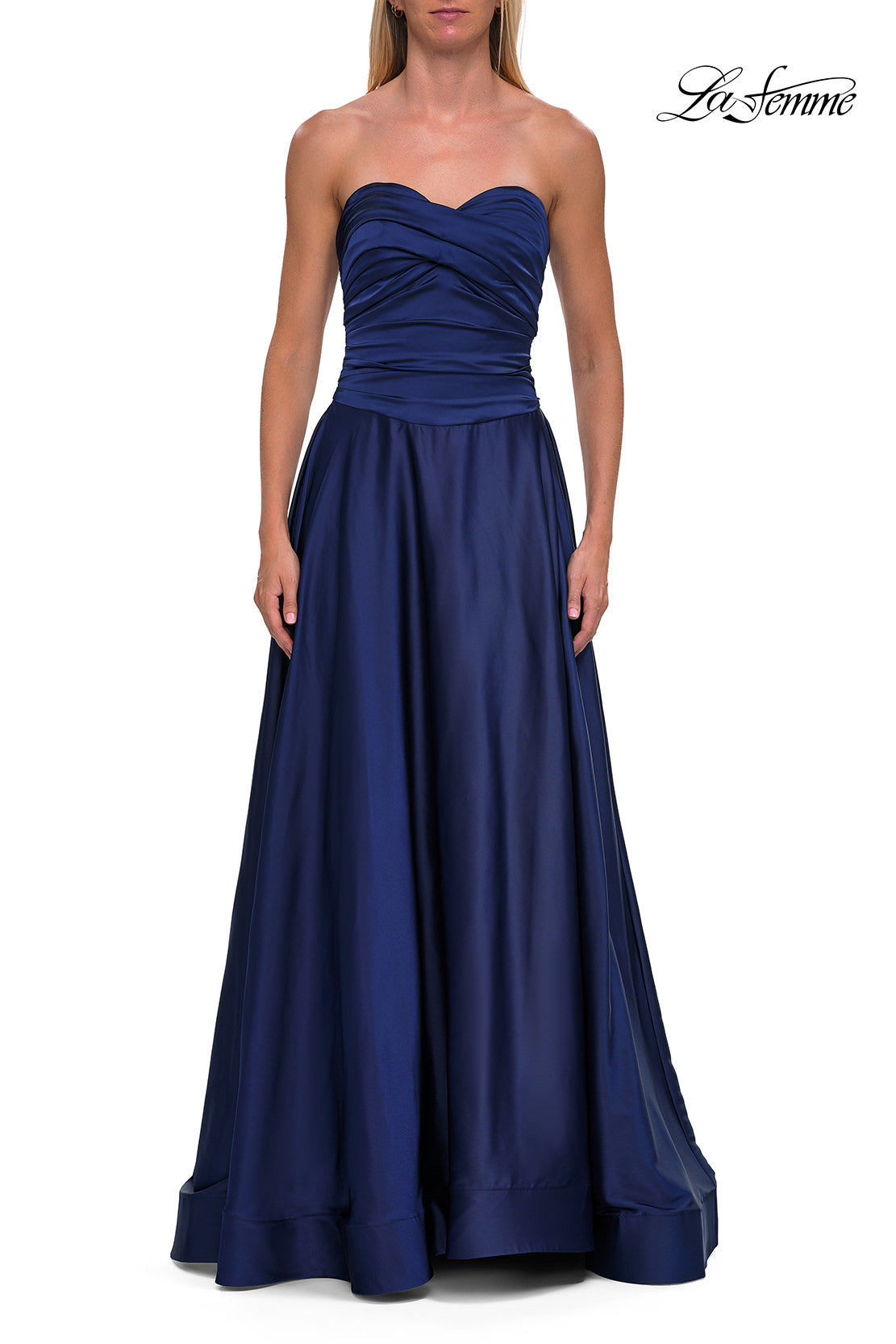 La Femme 33417 Sweetheart Ruched A-Line Gown