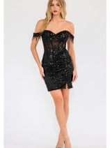 New Year's Eve Dress in Black Style JT919L NYE Outfit