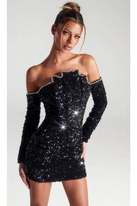 New Year’s Eve Dress in Black Style PS324B NYE Outfit - Dress