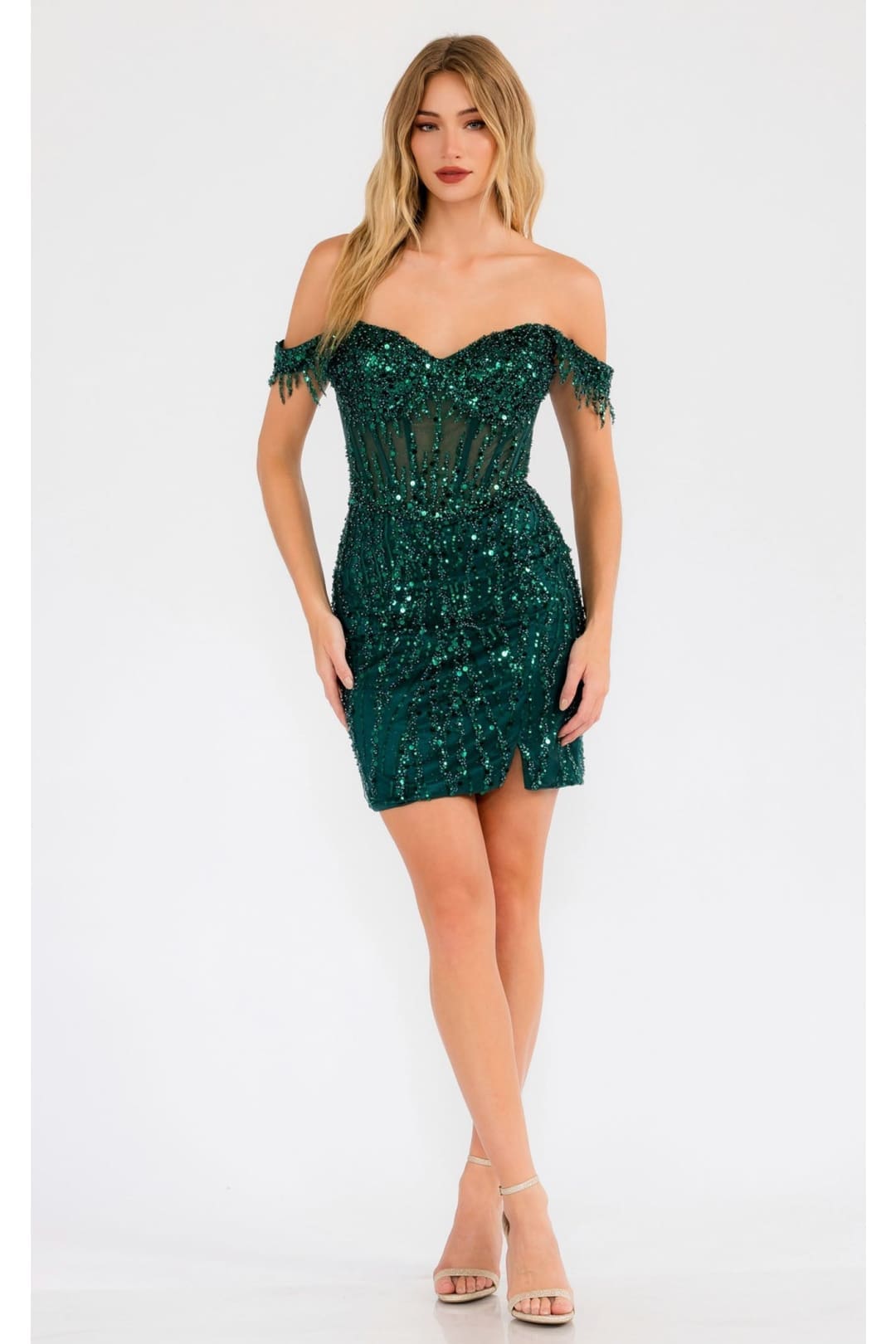 emerald green nye dress New Year's Eve Dress in Emerald Green Style JT919L NYE Outfit Emerald Green / 6