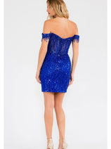 New Year's Eve Dress in Royal Blue Style JT919L NYE Outfit