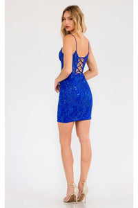 New Year’s Eve Dress in Royal Blue Style JT941R NYE Outfit - Dress