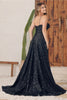 Nox Anabel A1241 A-Line Spahetti Straps Slit Pageant Formal Gown