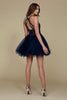 Nox Anabel B652 Halter Lace Applique Homecoming Cocktail Dress - Dress