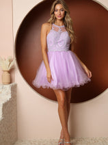 Nox Anabel B652 Halter Neckline A-Line Dress – Elegant Style for Every Occasion