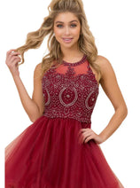 Nox Anabel B652 Halter Neckline A-Line Dress – Elegant Style for Every Occasion