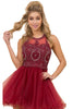 Nox Anabel B652 Halter Neckline A-Line Dress – Elegant Style for Every Occasion - Blush / M - Dress