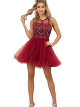 Nox Anabel B652 Halter Neckline A-Line Dress – Elegant Style for Every Occasion