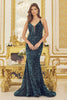 Nox Anabel C1109 Long Dresses Prom - BLACK/AQUA / 00