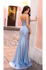 Nox Anabel E1042 Cowl Neck Spaghetti Straps Corset Bridesmaids Dress