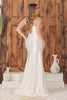Nox Anabel E1042 Cowl Neck Bustier Corset Simple White Wedding Gown