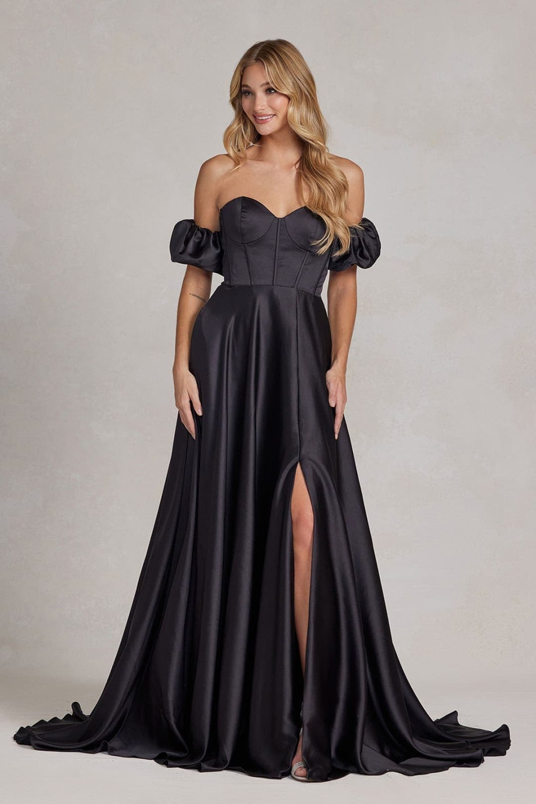 Simple Formal Gown - BLACK / 00