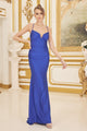 Sexy Stretchy Evening Gown - LAXK1123 - ROYAL BLUE / 00