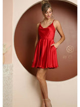 Red Bridesmaid Dresses-Inexpensive NOX Anabel R759 Formal Dress
