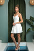 Nox Anabel R759 Simple Cowl Neck Satin Cocktail Dress With Pockets - Dress