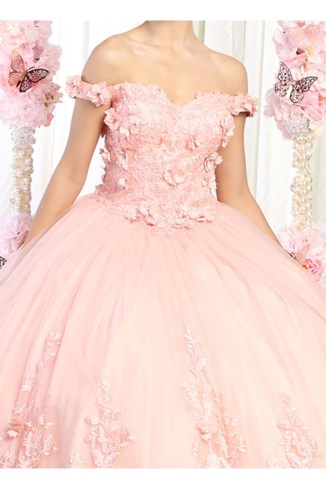 Off Shoulder Ball Gown