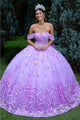 Off Shoulder Bow Ball Gown by GLS Gloria GL3524 - XS / Lavender Rose - Quinceanera Dresses