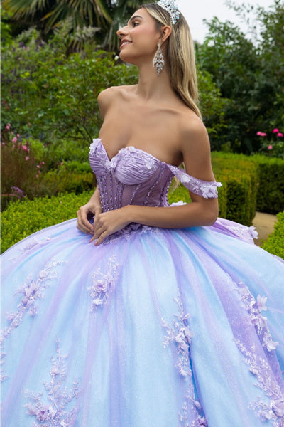 Off Shoulder Bow Ball Gown by GLS Gloria GL3576 - Quinceanera Dresses