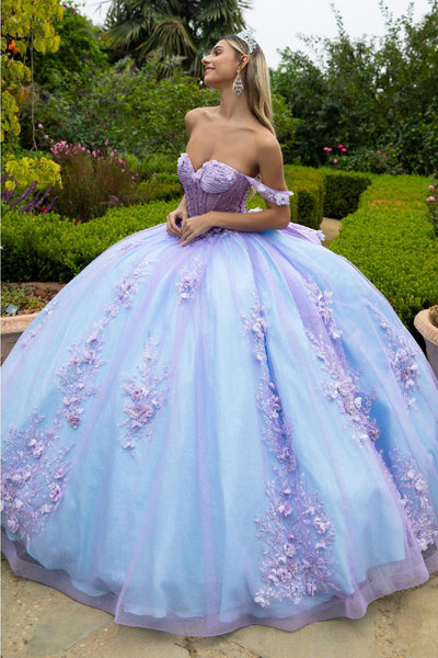purple Quince dresses with flowers