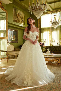 Off Shoulder Bridal Ball Gown by GLS Gloria GL3602 - Long Formal Dresses