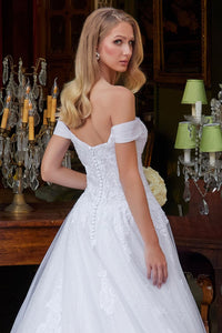 Off Shoulder Bridal Gown by GLS Gloria GL3534 - Long Formal Dresses