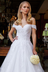 Off Shoulder Bridal Gown by GLS Gloria GL3534 - Long Formal Dresses