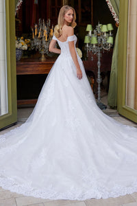 Off Shoulder Bridal Gown by GLS Gloria GL3534 - Long Formal Dresses