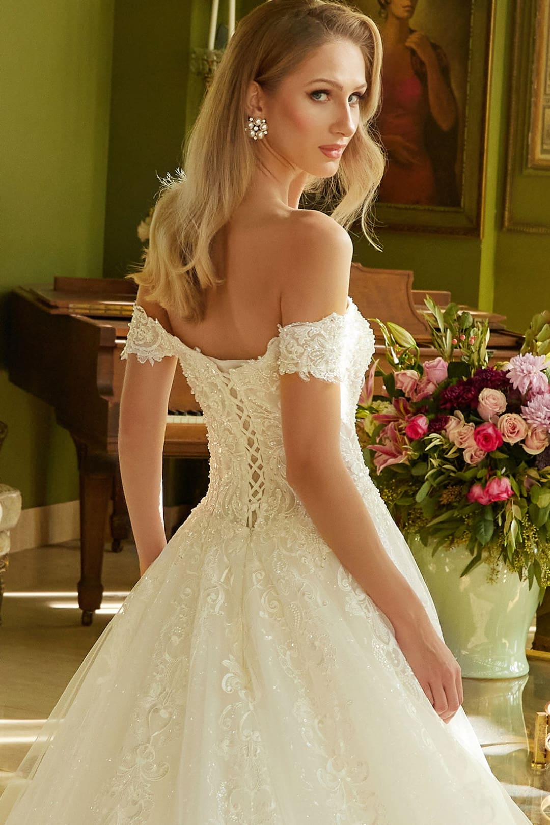 Off Shoulder Bridal Gown by GLS Gloria GL3604 - Long Formal Dresses