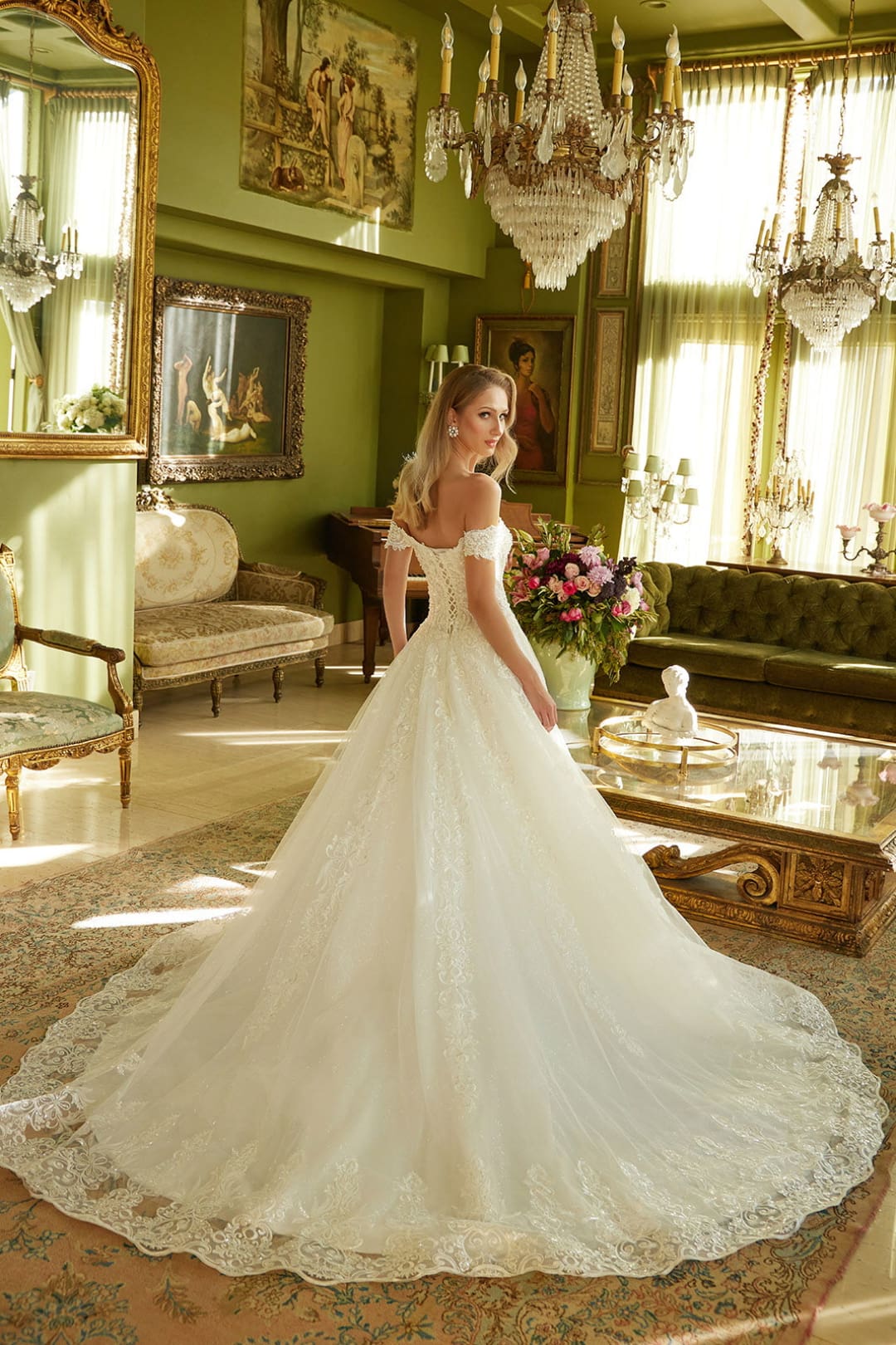 Off Shoulder Bridal Gown by GLS Gloria GL3604 - Long Formal Dresses